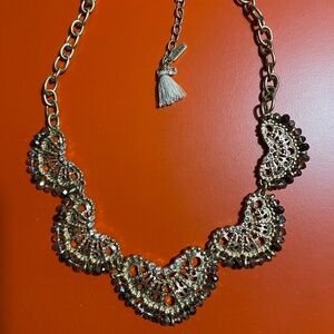 WITH LOVE gold toned necklace